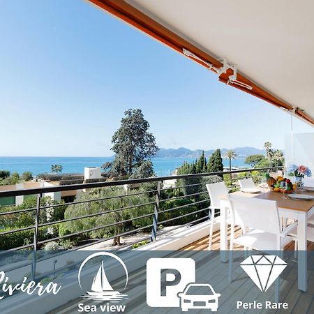 Suite Riviera - Sea View - Clim - 50M Plage - Residence De Standing - Spacieux 180 M2 - Parking Канни Екстер'єр фото