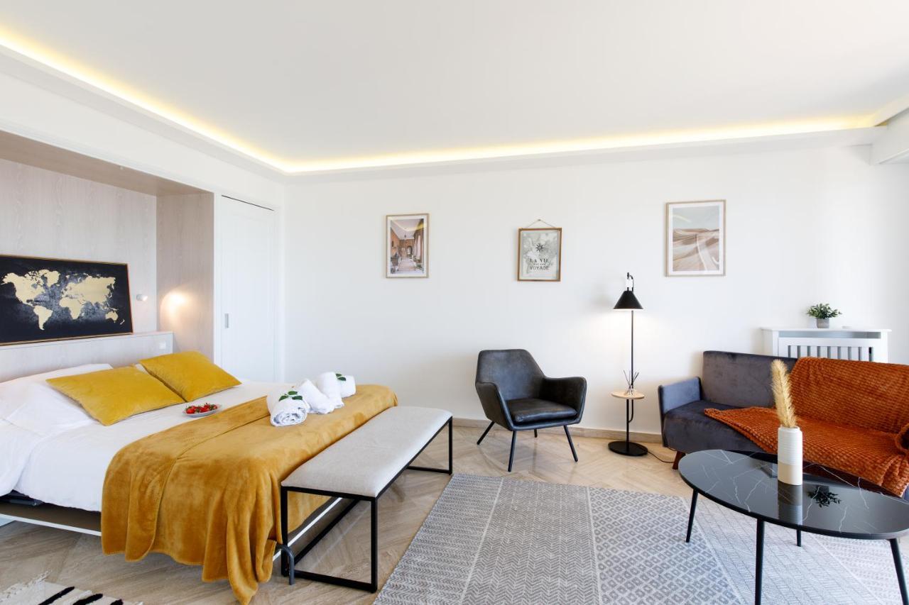 Suite Riviera - Sea View - Clim - 50M Plage - Residence De Standing - Spacieux 180 M2 - Parking Канни Екстер'єр фото