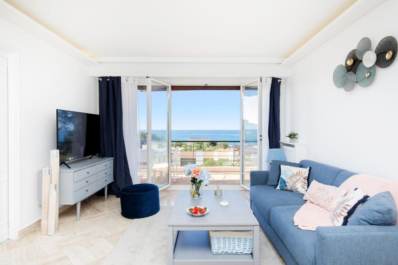 Suite Riviera - Sea View - Clim - 50M Plage - Residence De Standing - Spacieux 180 M2 - Parking Канни Екстер'єр фото