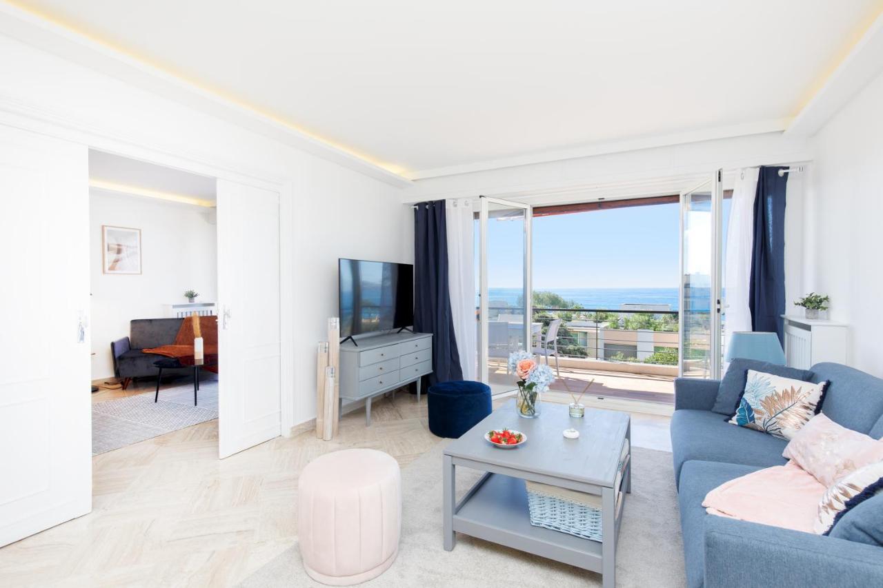 Suite Riviera - Sea View - Clim - 50M Plage - Residence De Standing - Spacieux 180 M2 - Parking Канни Екстер'єр фото